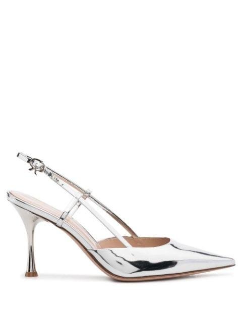 Ribbon 85mm slingback pumps by GIANVITO ROSSI