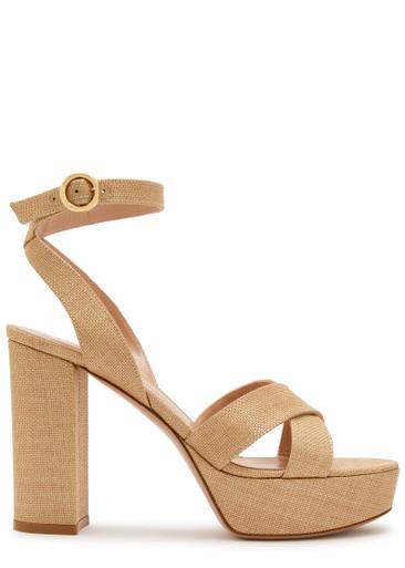 Sabrina Haiti 105 raffia sandals by GIANVITO ROSSI