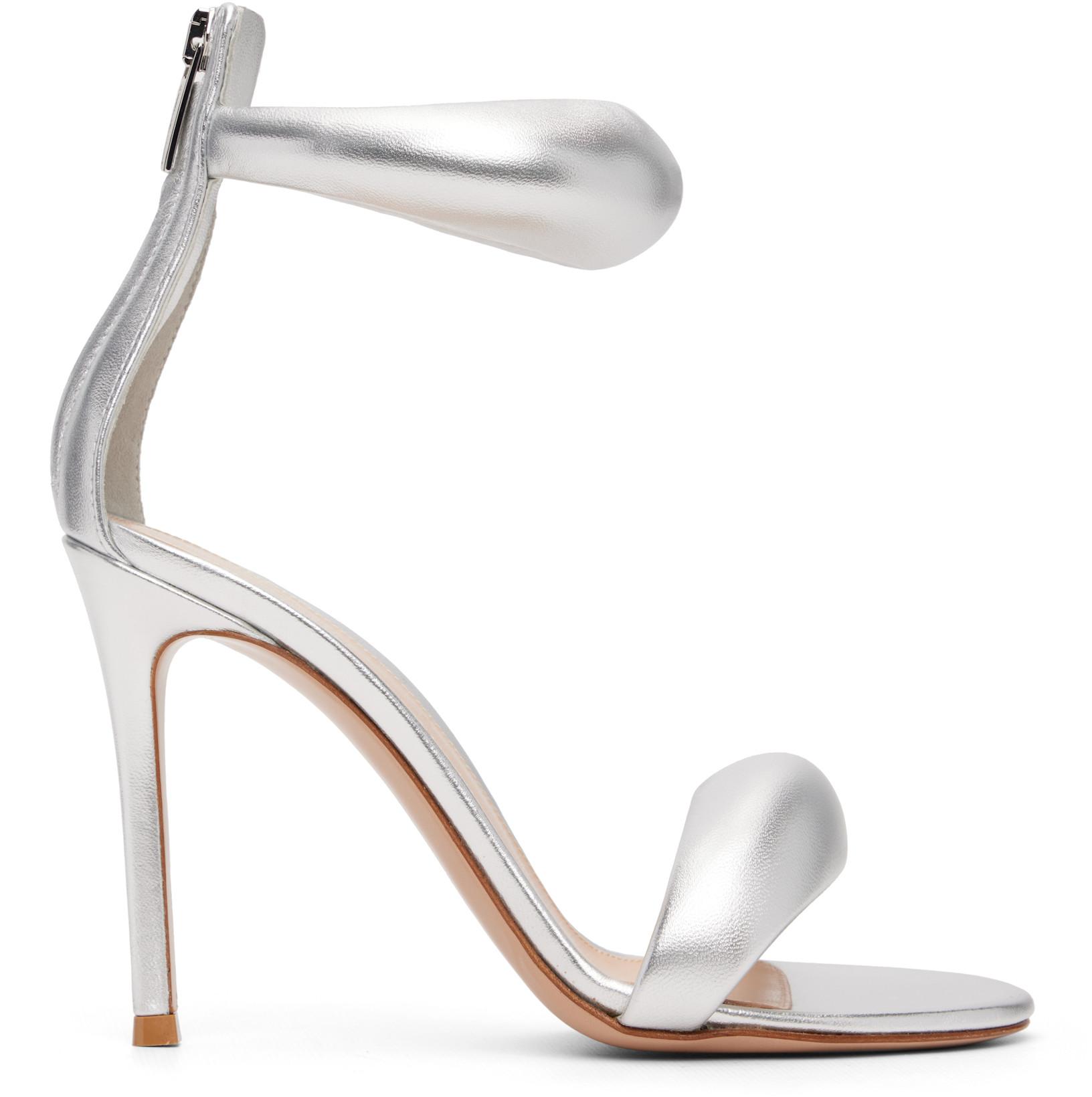 Silver Bijoux Heeled Sandals by GIANVITO ROSSI