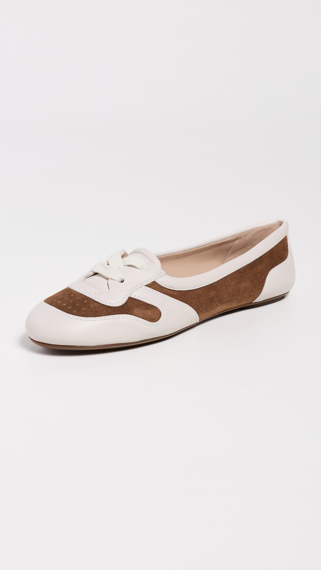 Vault Nappa Soft Camoscio Flats by GIANVITO ROSSI