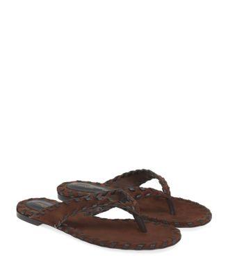 Women's Zaira Thong Flat by GIANVITO ROSSI
