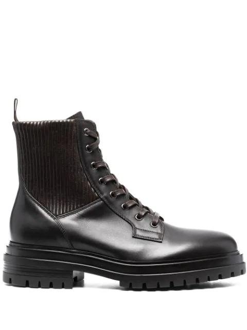 lace-up combat boots by GIANVITO ROSSI