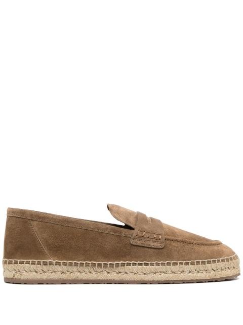 round-toe suede espadrilles by GIANVITO ROSSI