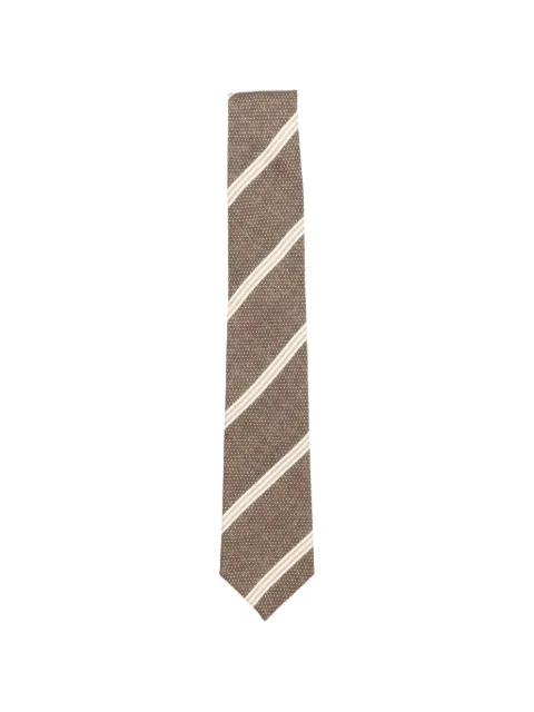 stripe-pattern silk tie by GIERRE MILANO
