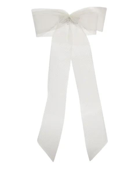 Grace bow wrap veil by GIGI BURRIS MILLINERY