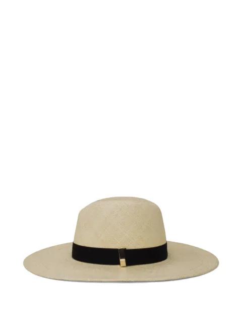 Jeanne grosgrain-trim hat by GIGI BURRIS MILLINERY