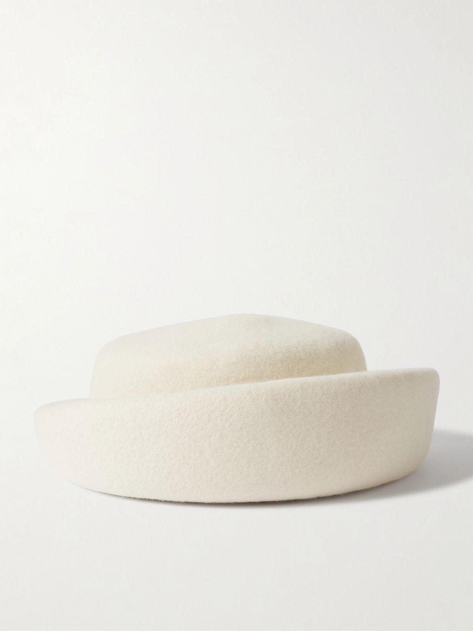 Laura wool-felt pillbox hat by GIGI BURRIS MILLINERY