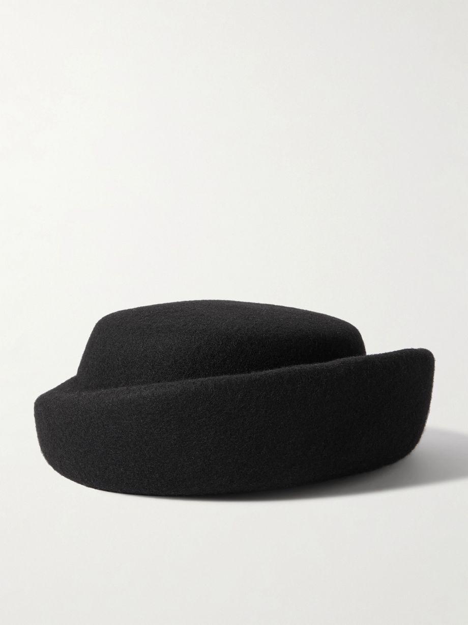 Laura wool-felt pillbox hat by GIGI BURRIS MILLINERY