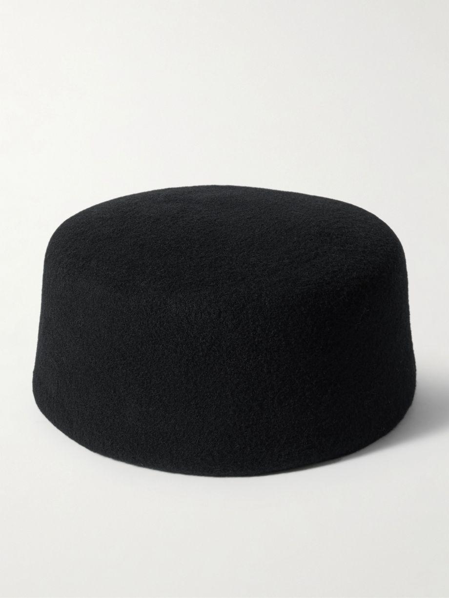 Lauren wool-felt flat cap by GIGI BURRIS MILLINERY