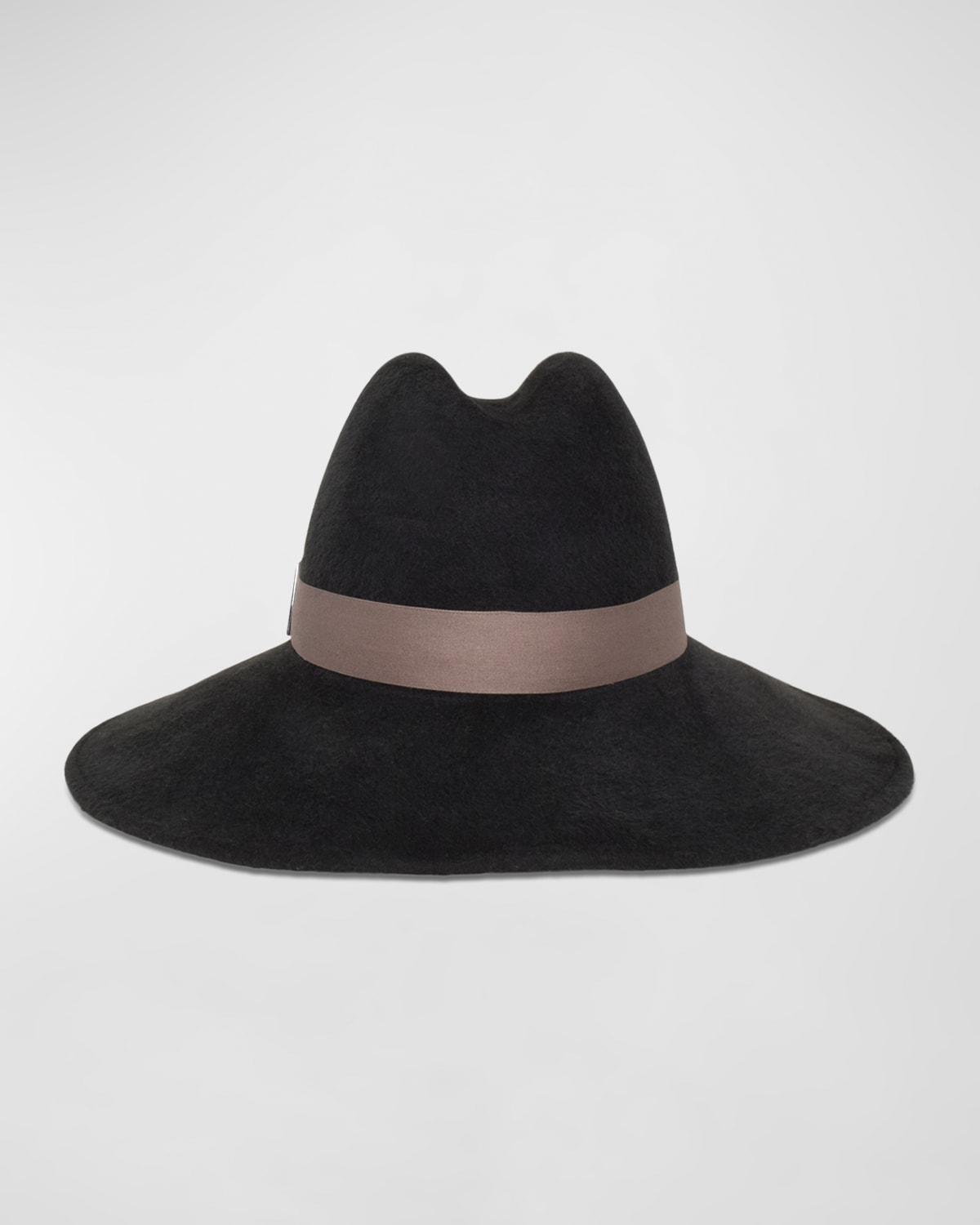 Requiem Felt Fedora by GIGI BURRIS MILLINERY