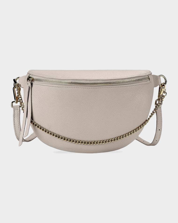 x Jennifer Palpallatoc Beck Pebbled Leather Sling Bag by GIGI NEW YORK