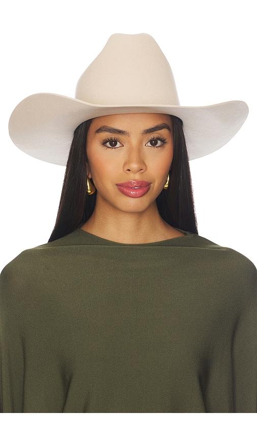 Gigi Pip Teddy Cowboy Hat in Cream by GIGI PIP