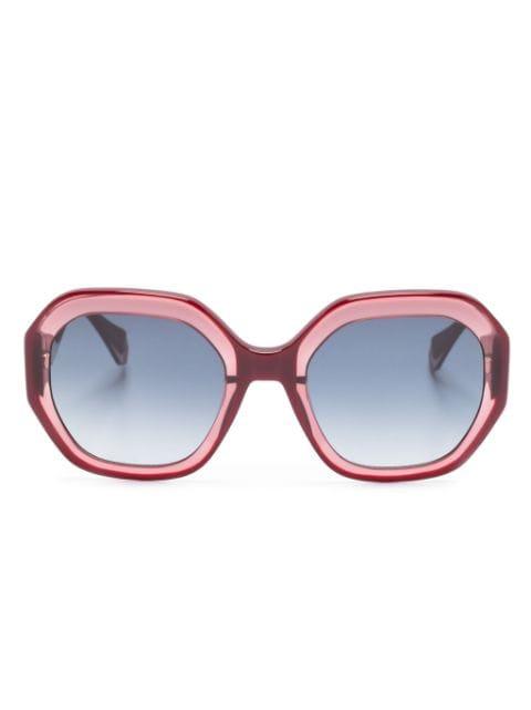 Bright geometric-frame sunglasses by GIGI STUDIOS