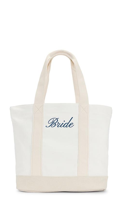 Gigi & Olive Bridal Canvas Tote Bag in Cream by GIGI&OLIVE