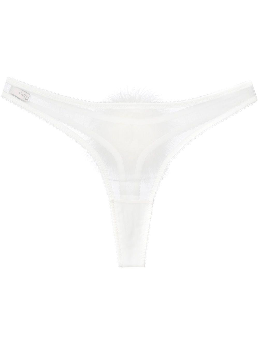 Diana georgette pompom thong by GILDA&PEARL
