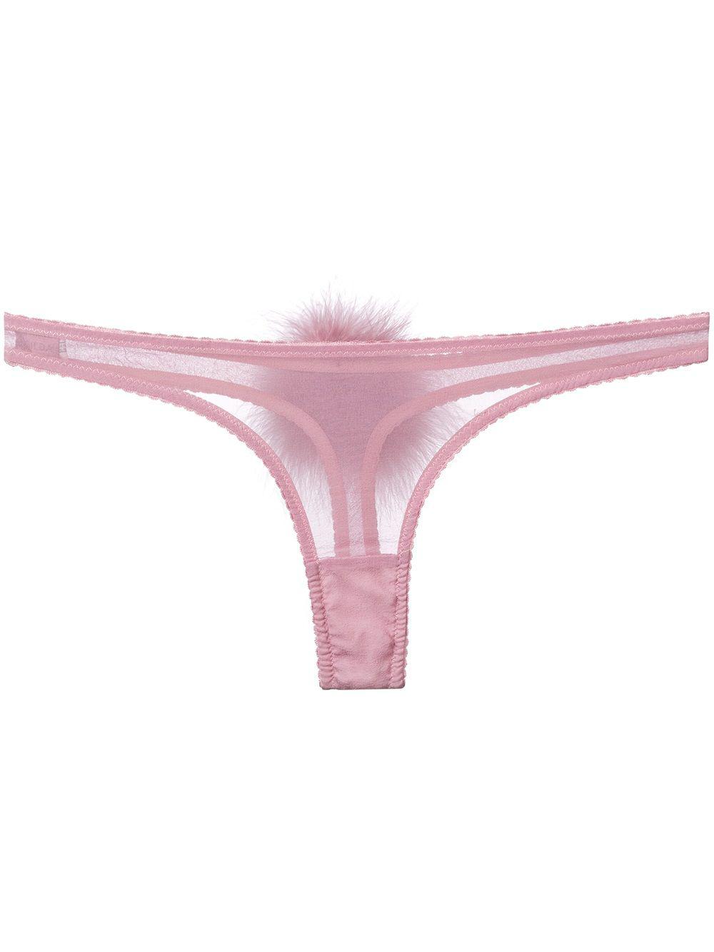 Diana georgette pompom thong by GILDA&PEARL