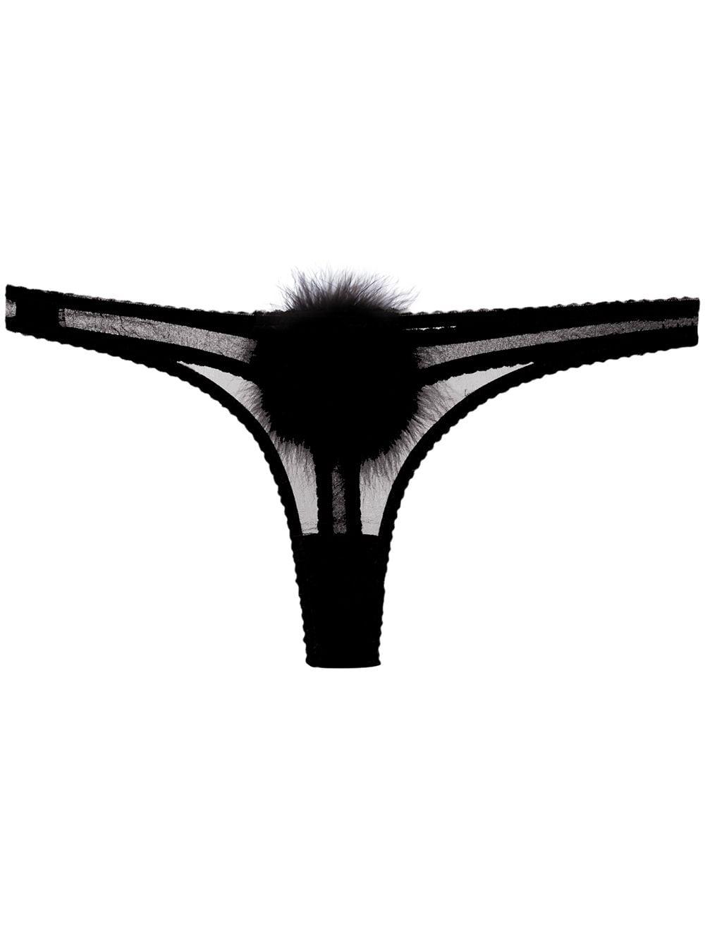 Diana georgette pompom thong by GILDA&PEARL