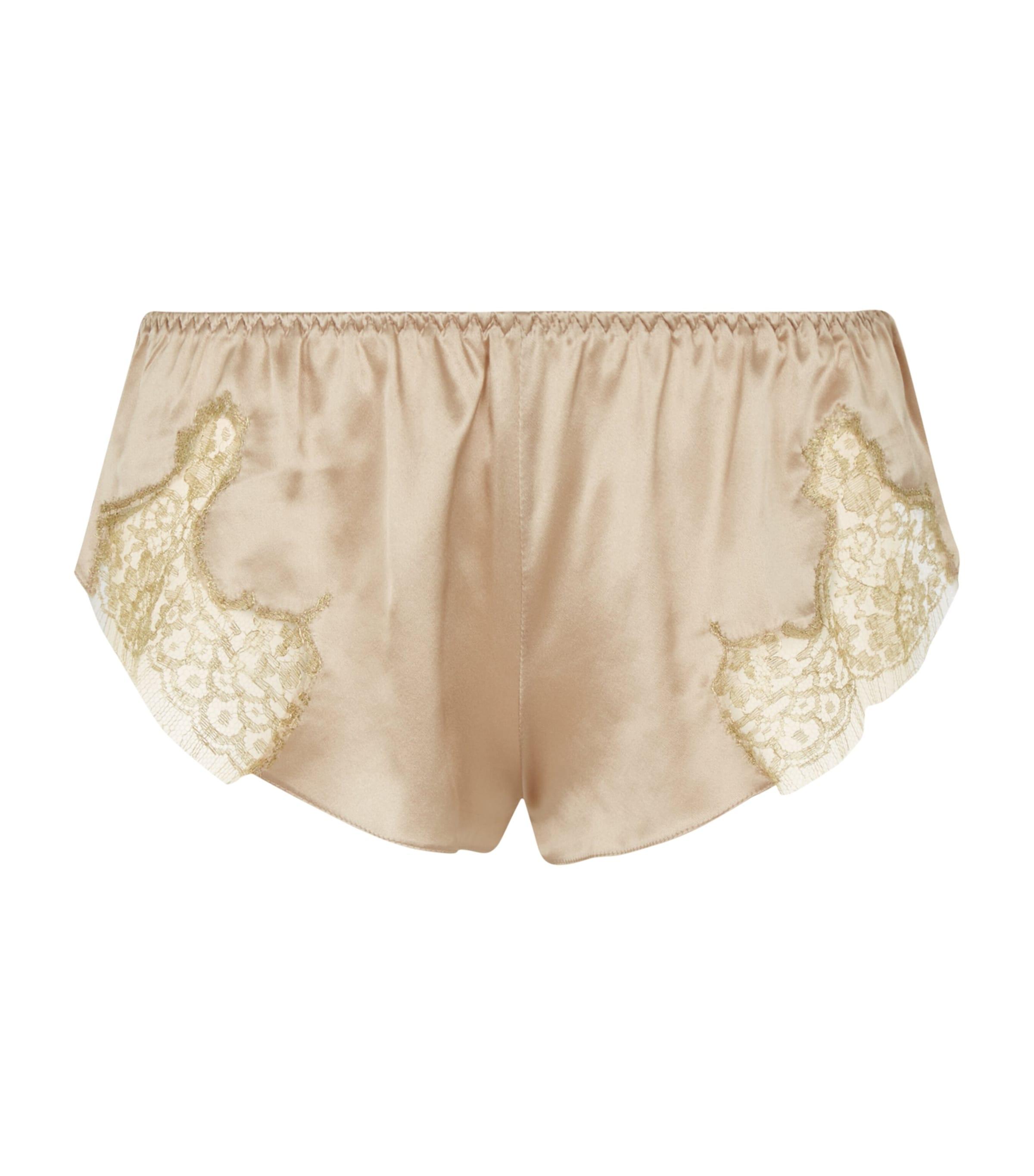 Gilda & Pearl Satin Lace Shorts by GILDA&PEARL