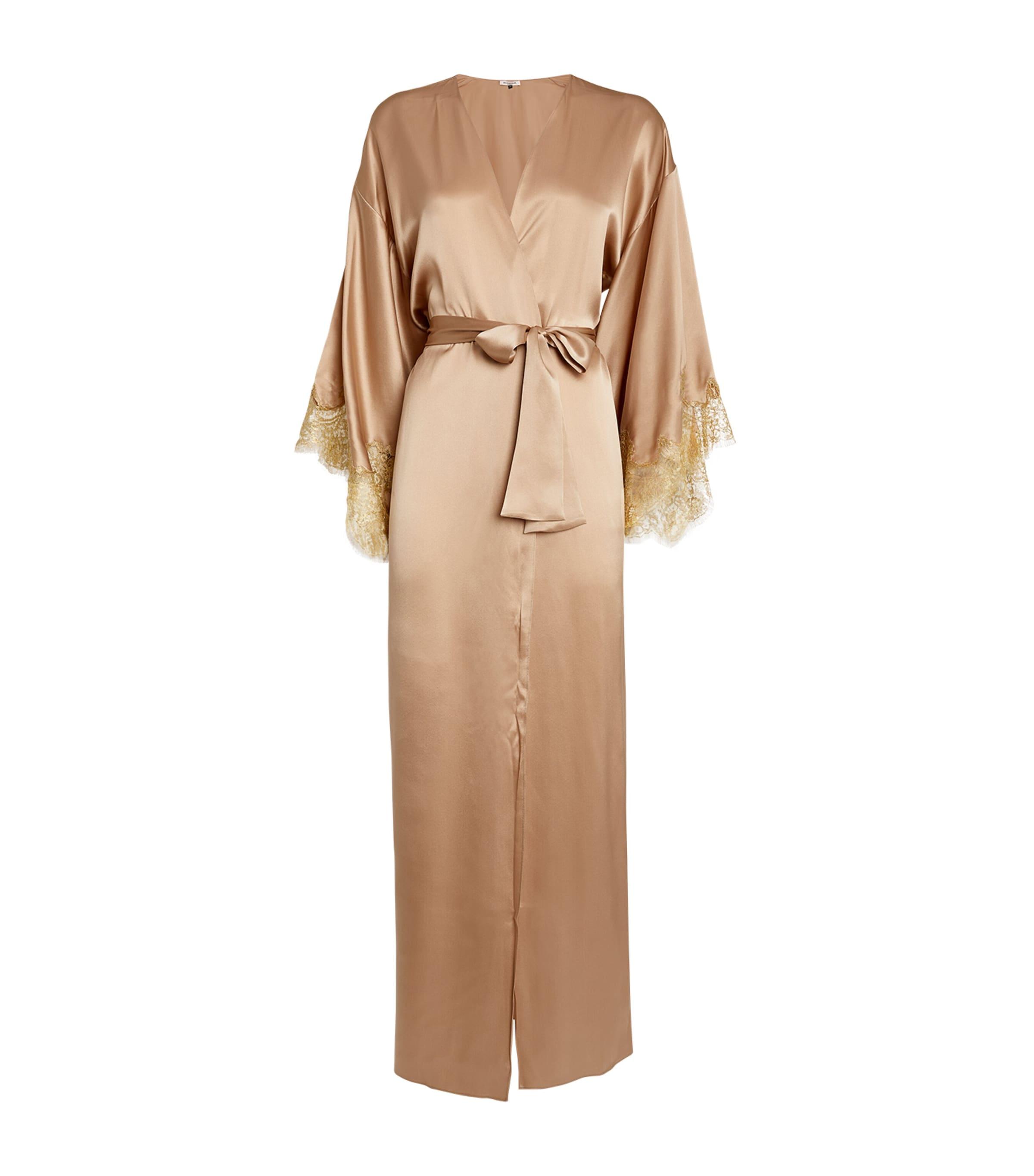 Gilda & Pearl Silk Gina Long Robe by GILDA&PEARL