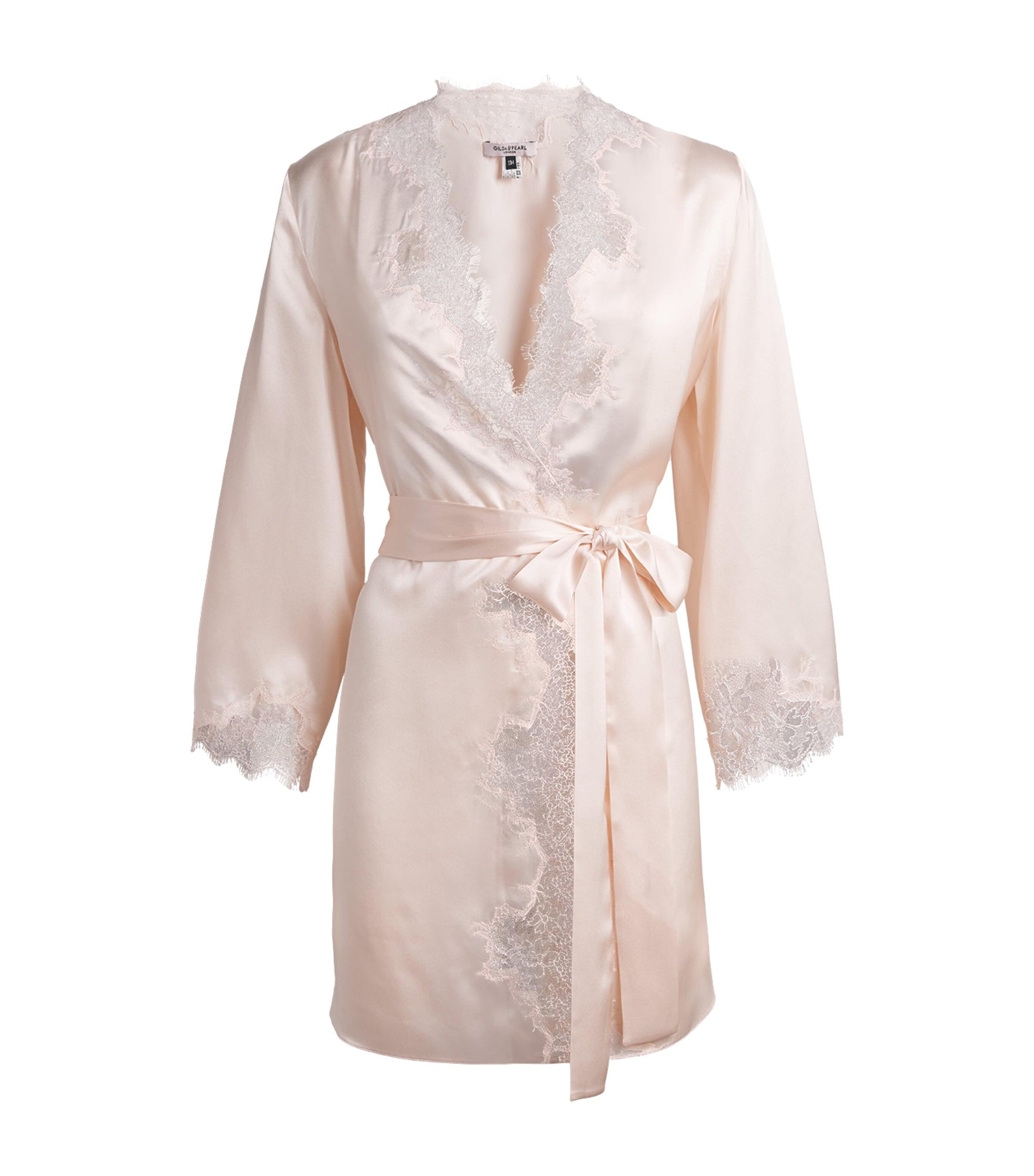 Gilda & Pearl Silk In Dreams Short Robe by GILDA&PEARL