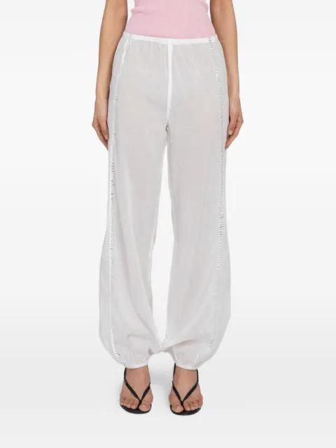 Angel sequin-embellished trousers by GIMAGUAS