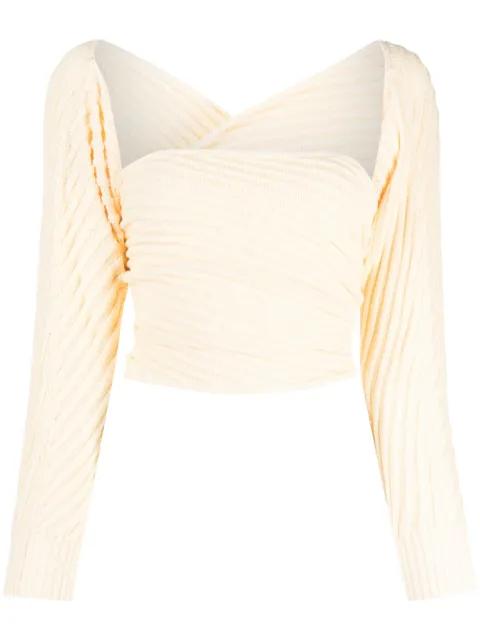 Marianne Mangas ribbed jumper by GIMAGUAS