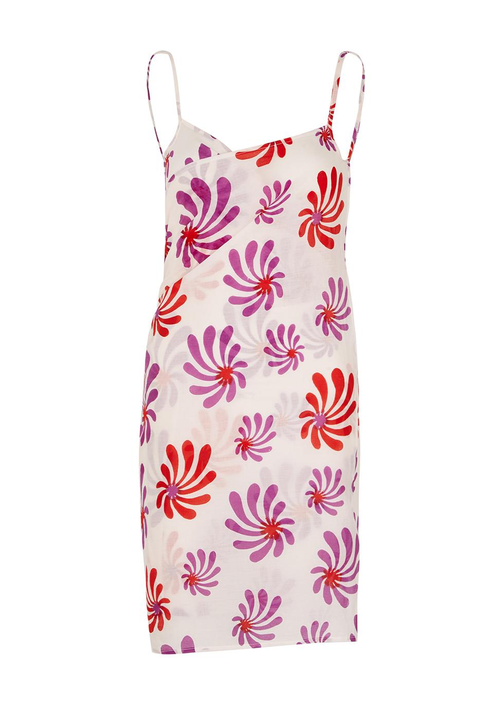 Pareo printed cotton wrap dress by GIMAGUAS