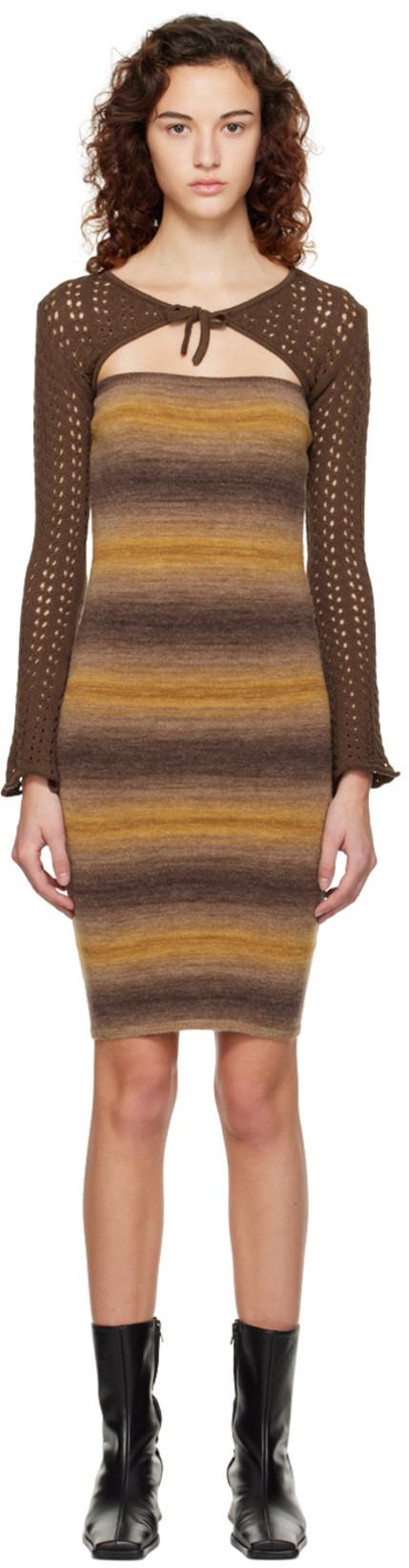 SSENSE Exclusive Brown Atcama Minidress by GIMAGUAS