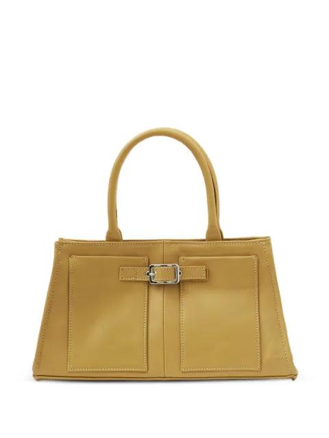 buckle-detail leather tote bag by GIMAGUAS