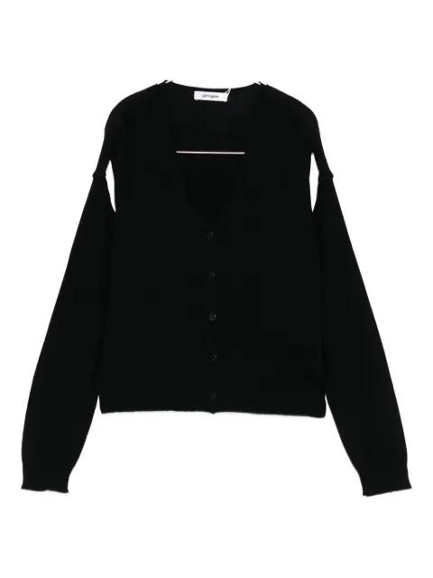 button-front split-sleeve cardigan by GIMAGUAS