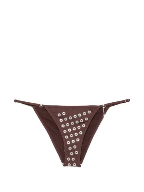 eyelet-embellished bikini bottoms by GIMAGUAS