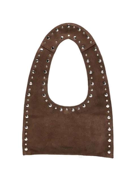 mini Franca studded suede shoulder bag by GIMAGUAS