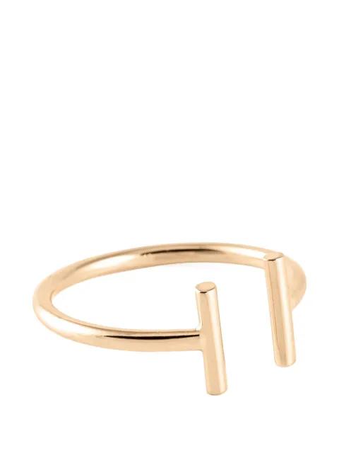 Gold Strip open ring by GINETTE NY