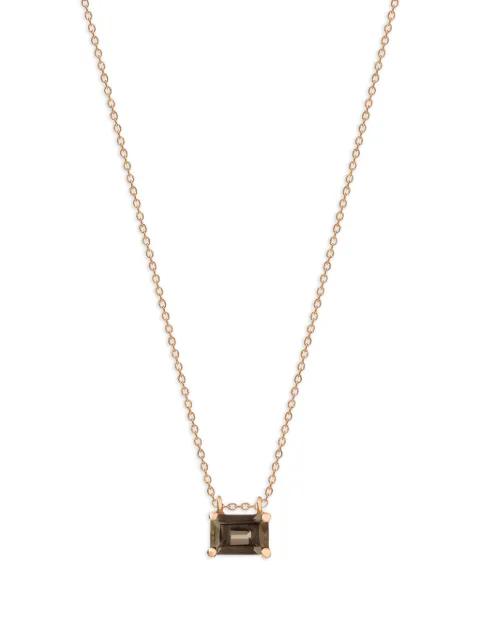 Mini Cocktail smoky quartz necklace by GINETTE NY
