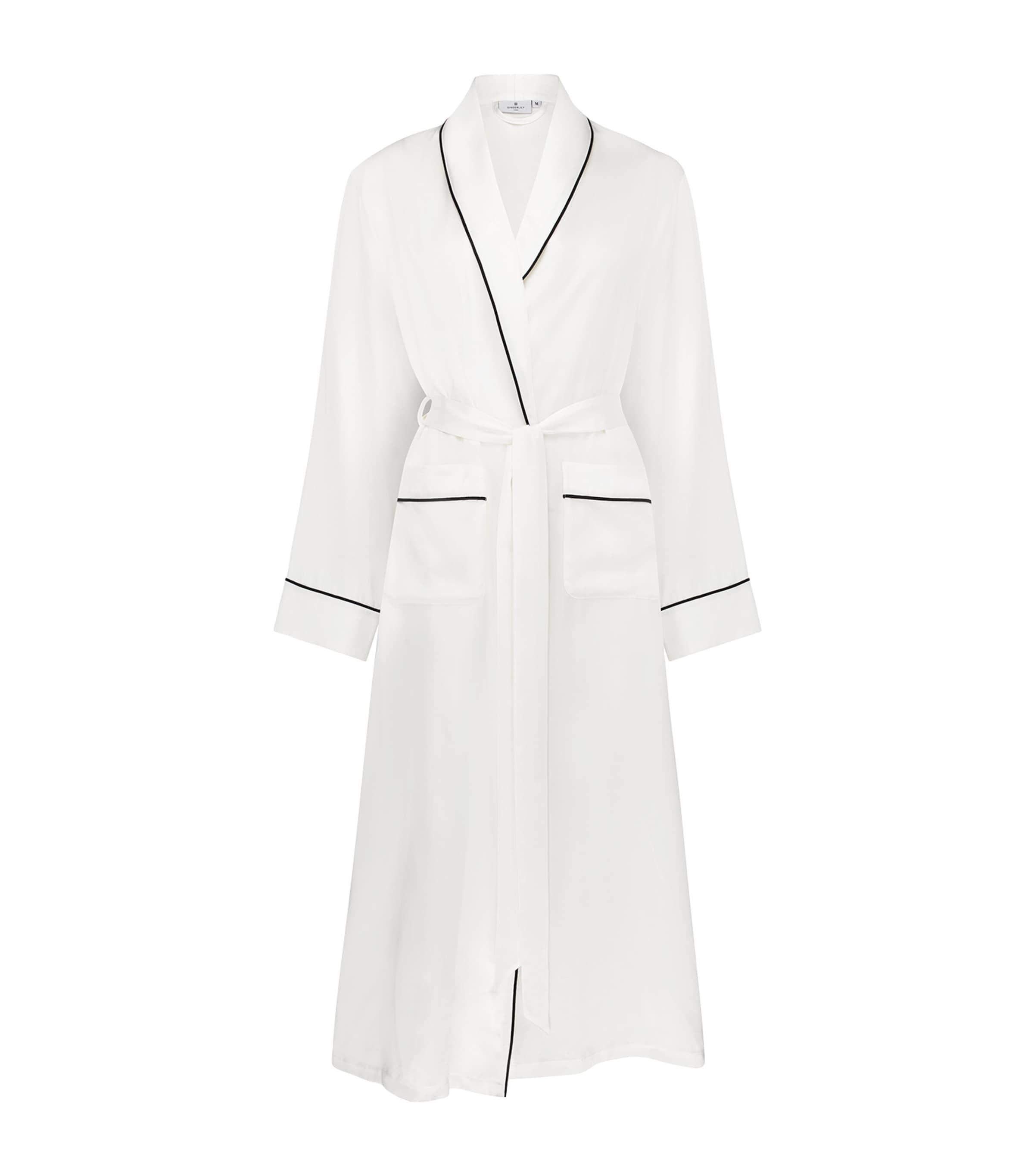 Gingerlily Small Mulberry Silk Dressing Gown by GINGERLILY