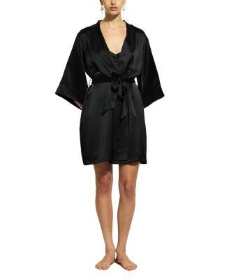 Silk Wrap Gown Robe by GINIA