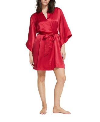 Silk Wrap Gown Robe by GINIA
