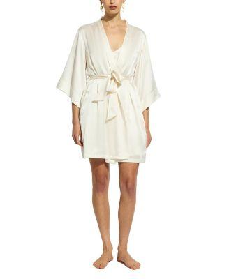 Silk Wrap Gown Robe by GINIA