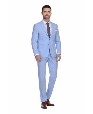 Men's 2-Piece Stretch Slim-Fit Suit by GINO VITALE