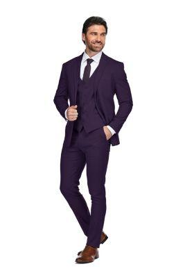 Men's Skinny Fit 3-Piece Suit by GINO VITALE