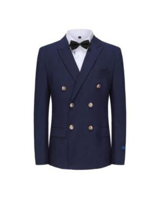 Men's Slim Fit 2-Piece Double Breasted Suit by GINO VITALE Men's Slim Fit 2-Piece Double Breasted Suit by GINO VITALE