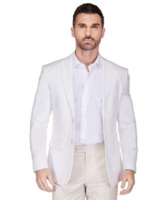 Men's Slim Fit Linen-Blend Blazer by GINO VITALE