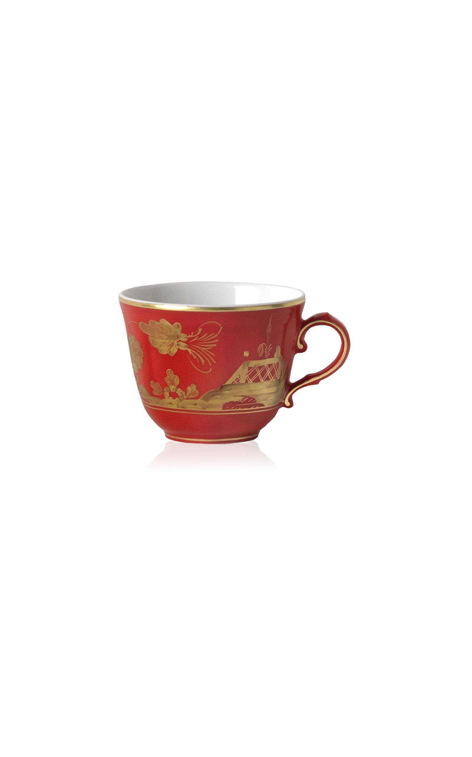 Ginori 1735 - Antico Doccia Porcelain Coffee Cup - Red - Moda Operandi by GINORI 1735