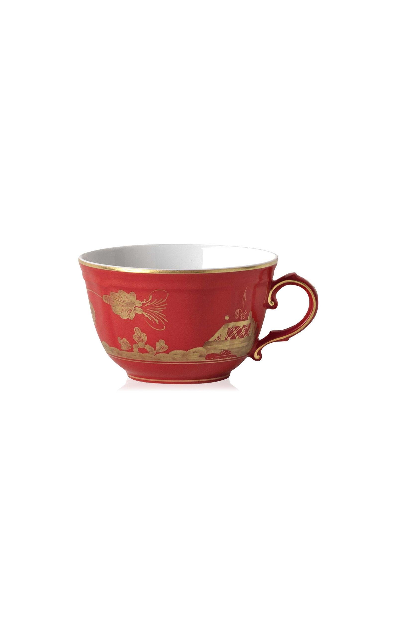 Ginori 1735 - Antico Doccia Porcelain Tea Cup - Red - Moda Operandi by GINORI 1735