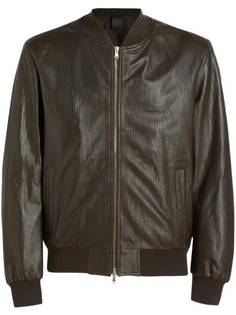 bomber leather jacket by GIOCASTA
