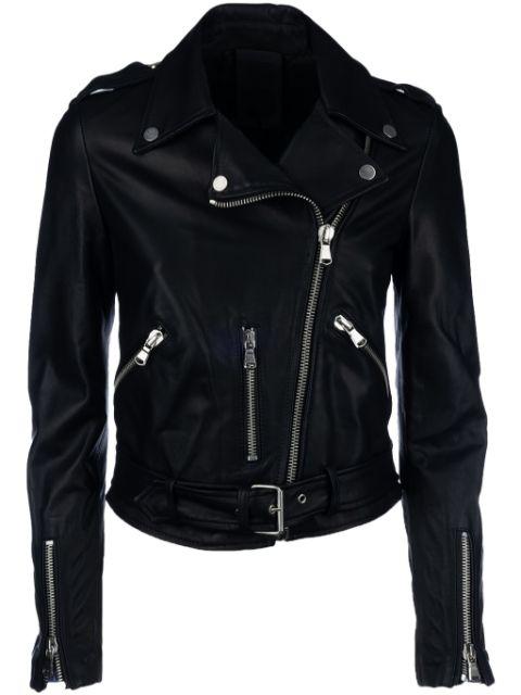 zip-down biker jacket by GIOCASTA