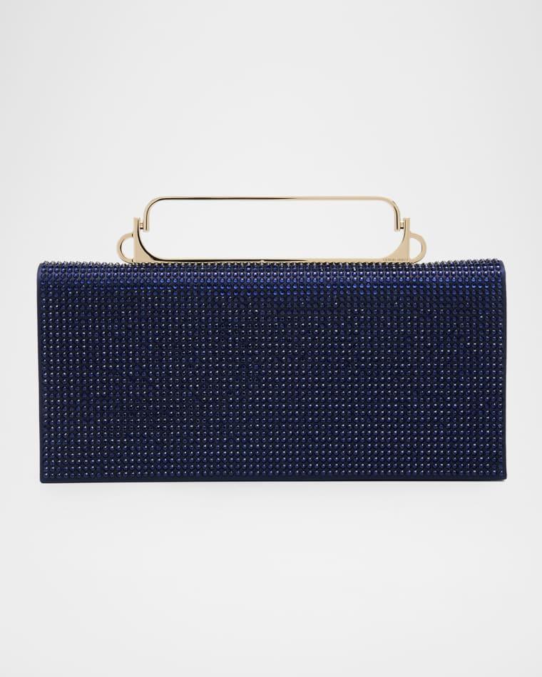 Crystal Avenue Rhinestone & Satin Clutch Bag by GIORGIO ARMANI