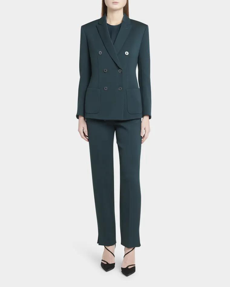 Double-Breasted Stretch Wool Blazer Jacket by GIORGIO ARMANI