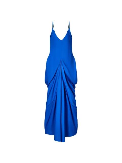 Georgette draped-dress by GIORGIO ARMANI