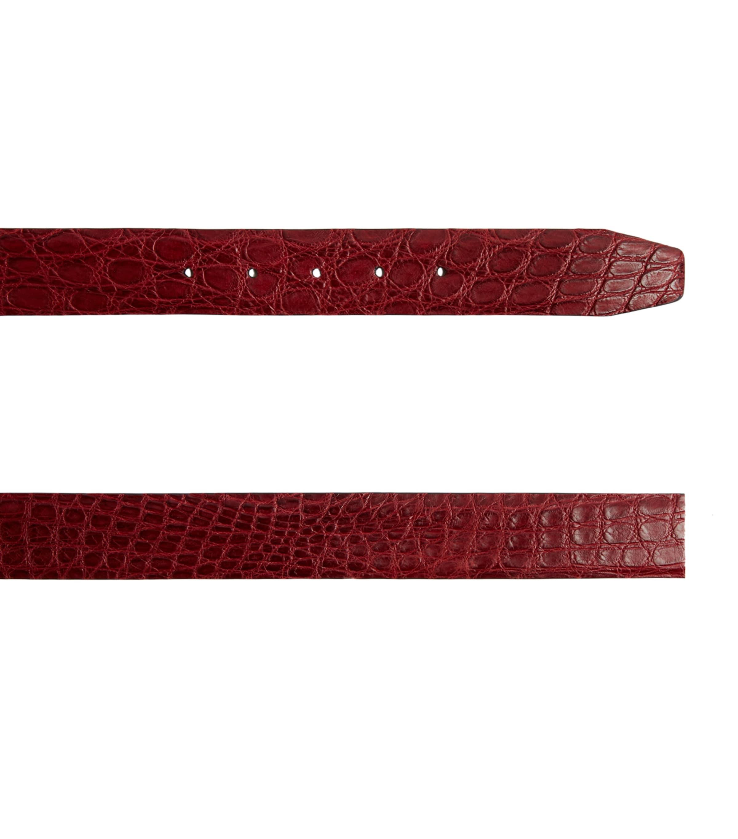 Giorgio Armani Crocodile Leather Belt by GIORGIO ARMANI